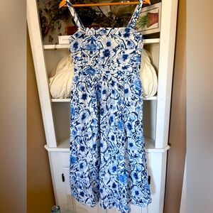 Abercrombie + Fitch
Medium
Emerson Poplin
Wide Strap midi dress
Blue Pattern